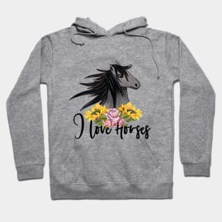 I Love Horses Hoodie